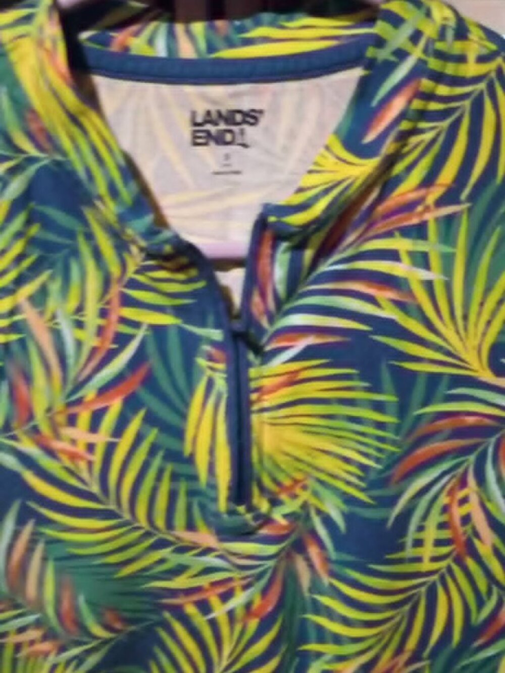 lands' end tank top 1/4 zip S (4-6) 1/4 zip